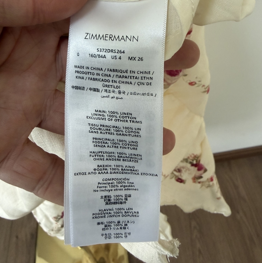 ZIMMERMANN Patience Plunge Midi Dress - Picture 9 of 9